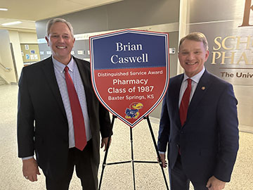 Dean Ron Ragan (L) and Brian Caswell (R)
